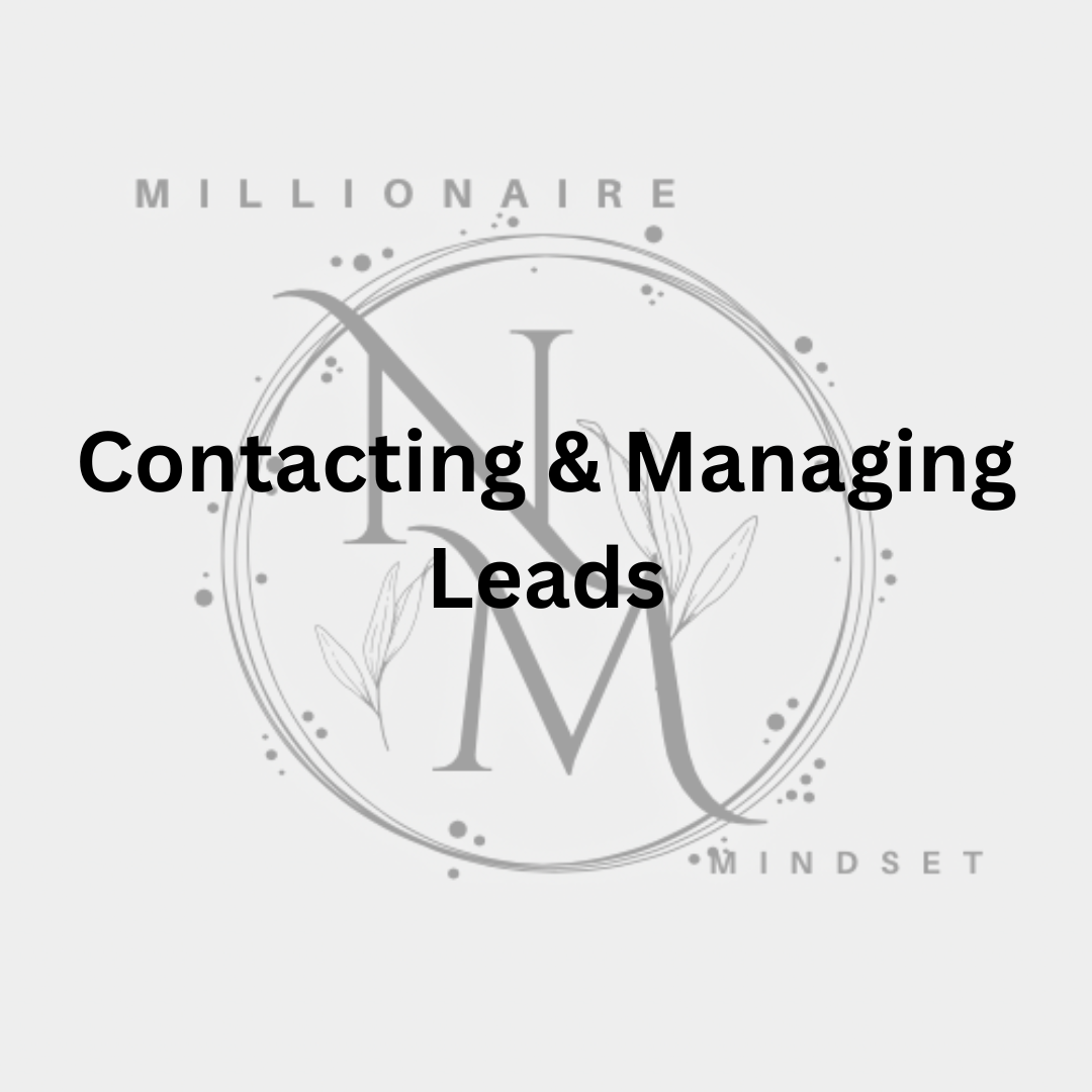 Planning & Contacting Leads