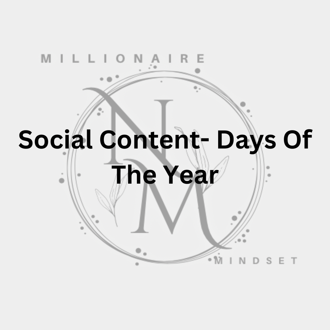 Social Media Content - Days Of The Year